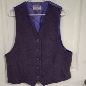 Harris Tweed vest, hand-woven in the Scottish Highlands